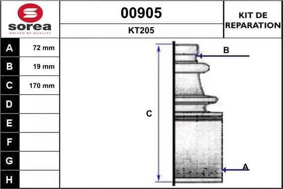 SNRA 00905 - Пыльник, приводной вал autospares.lv