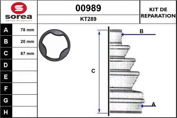 SNRA 00989 - Пыльник, приводной вал autospares.lv