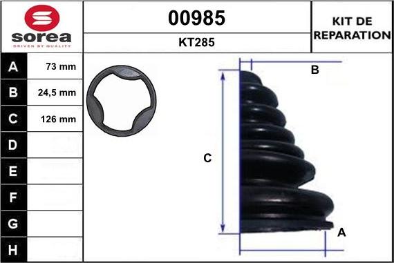 SNRA 00985 - Пыльник, приводной вал autospares.lv