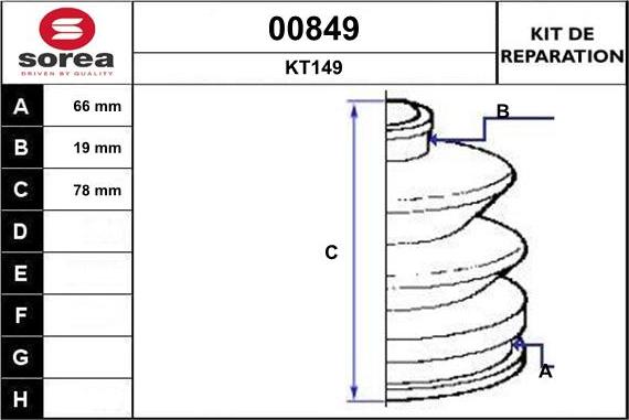 SNRA 00849 - Пыльник, приводной вал autospares.lv