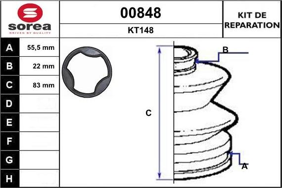 SNRA 00848 - Пыльник, приводной вал autospares.lv