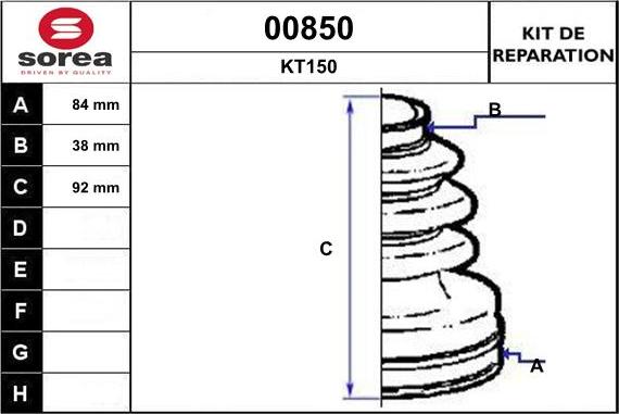 SNRA 00850 - Пыльник, приводной вал autospares.lv