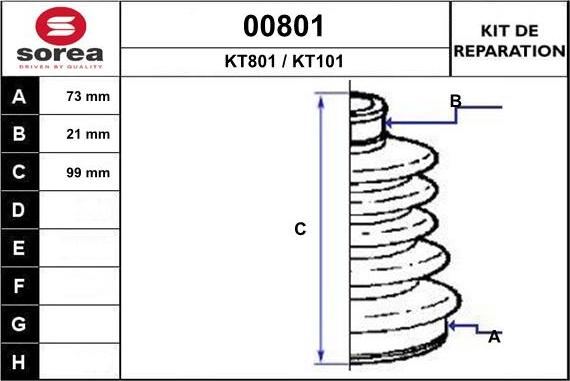 SNRA 00801 - Пыльник, приводной вал autospares.lv