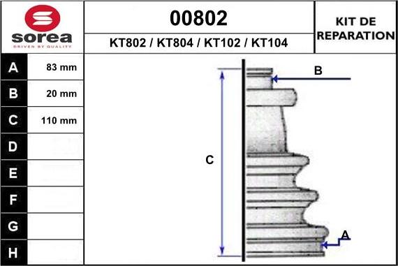 SNRA 00802 - Пыльник, приводной вал autospares.lv