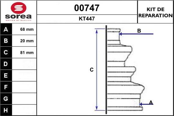 SNRA 00747 - Пыльник, приводной вал autospares.lv