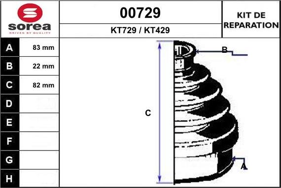 SNRA 00729 - Пыльник, приводной вал autospares.lv