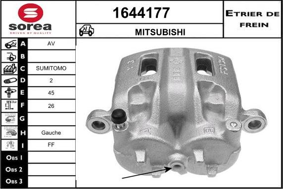 SNRA 1644177 - Тормозной суппорт autospares.lv