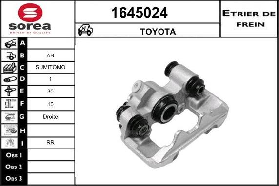 SNRA 1645024 - Тормозной суппорт autospares.lv