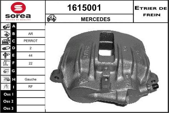 SNRA 1615001 - Тормозной суппорт autospares.lv