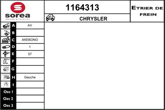 SNRA 1164313 - Тормозной суппорт autospares.lv