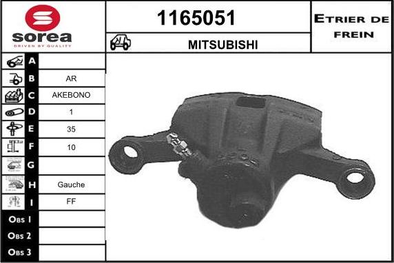 SNRA 1165051 - Тормозной суппорт autospares.lv