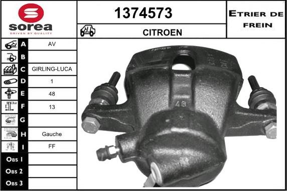 SNRA 1374573 - Тормозной суппорт autospares.lv