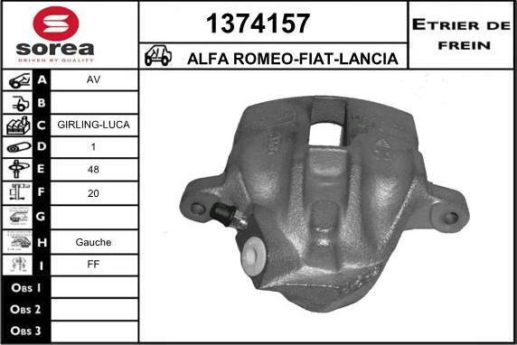 SNRA 1374157 - Тормозной суппорт autospares.lv