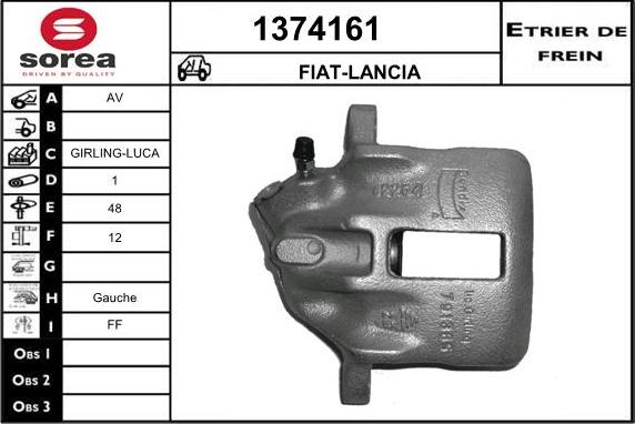 SNRA 1374161 - Тормозной суппорт autospares.lv