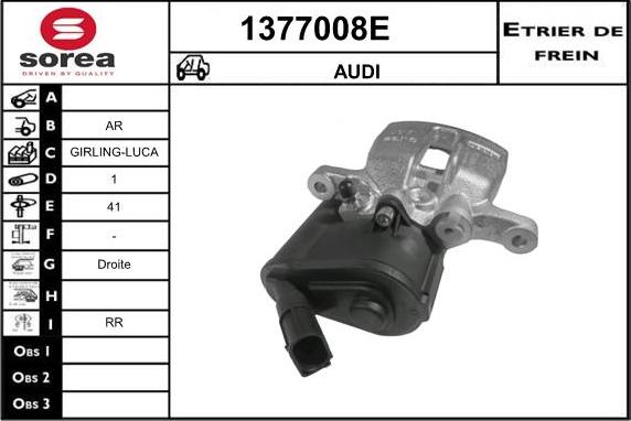 SNRA 1377008E - Тормозной суппорт autospares.lv