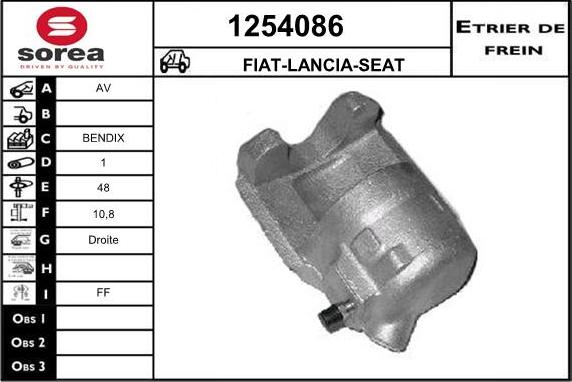 SNRA 1254086 - Тормозной суппорт autospares.lv