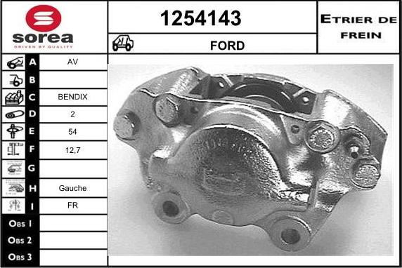 SNRA 1254143 - Тормозной суппорт autospares.lv