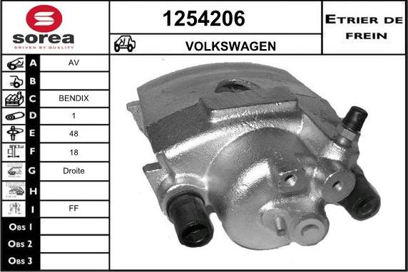 SNRA 1254206 - Тормозной суппорт autospares.lv