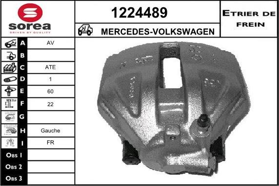 SNRA 1224489 - Тормозной суппорт autospares.lv