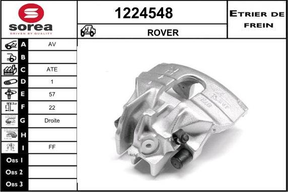 SNRA 1224548 - Тормозной суппорт autospares.lv