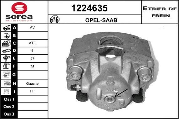 SNRA 1224635 - Тормозной суппорт autospares.lv