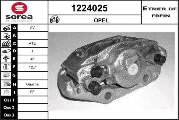 SNRA 1224025 - Тормозной суппорт autospares.lv