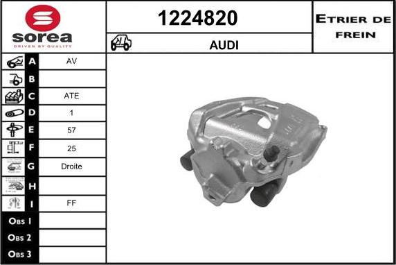 SNRA 1224820 - Тормозной суппорт autospares.lv