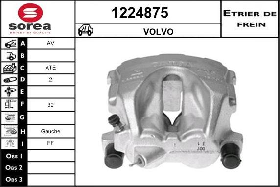 SNRA 1224875 - Тормозной суппорт autospares.lv