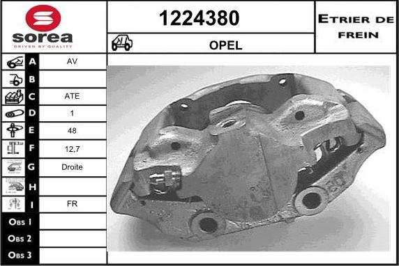 SNRA 1224380 - Тормозной суппорт autospares.lv