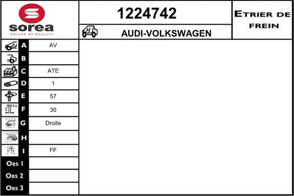 SNRA 1224742 - Тормозной суппорт autospares.lv