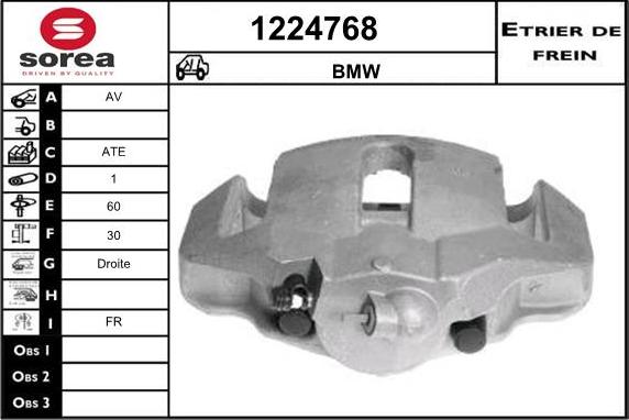 SNRA 1224768 - Тормозной суппорт autospares.lv