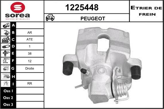 SNRA 1225448 - Тормозной суппорт autospares.lv