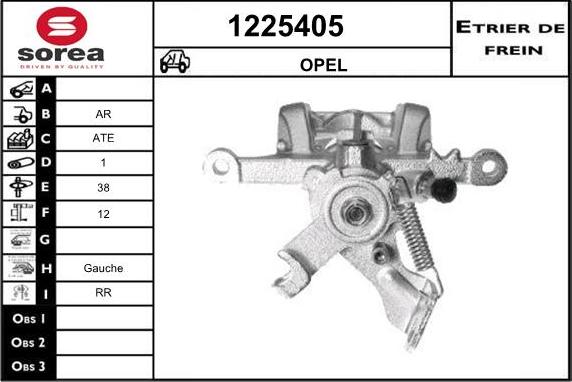 SNRA 1225405 - Тормозной суппорт autospares.lv