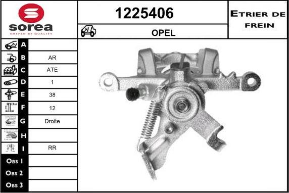 SNRA 1225406 - Тормозной суппорт autospares.lv