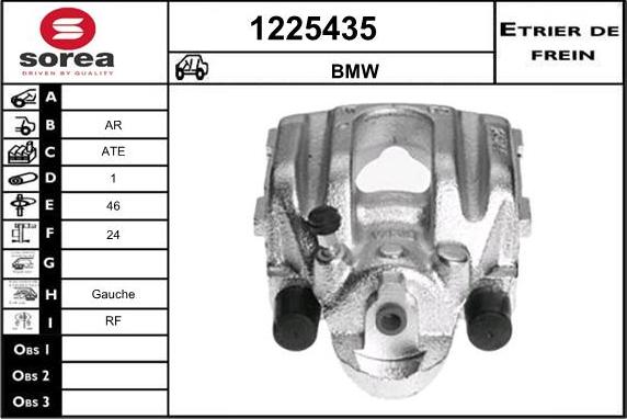 SNRA 1225435 - Тормозной суппорт autospares.lv