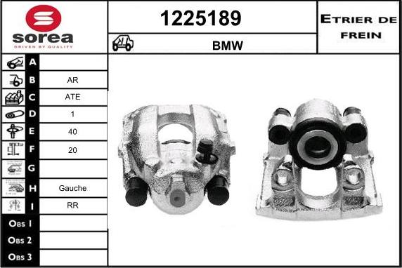 SNRA 1225189 - Тормозной суппорт autospares.lv