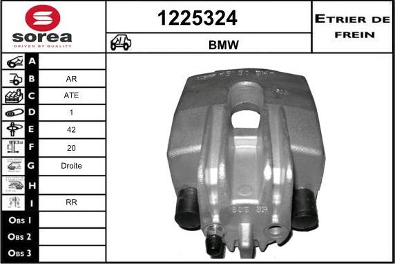 SNRA 1225324 - Тормозной суппорт autospares.lv