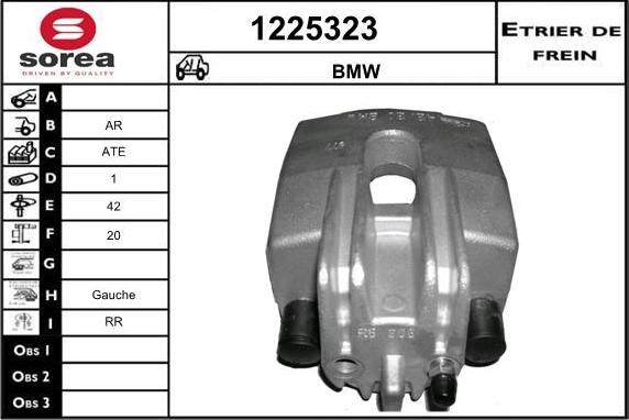 SNRA 1225323 - Тормозной суппорт autospares.lv