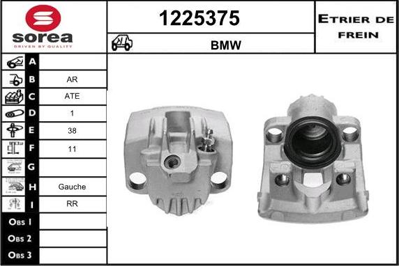 SNRA 1225375 - Тормозной суппорт autospares.lv