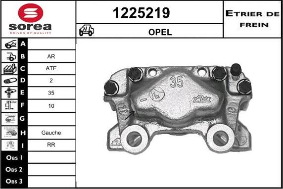 SNRA 1225219 - Тормозной суппорт autospares.lv