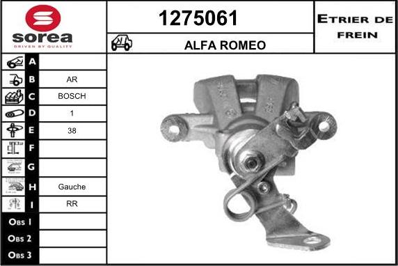 SNRA 1275061 - Тормозной суппорт autospares.lv