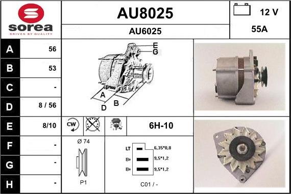 SNRA AU8025 - Генератор autospares.lv