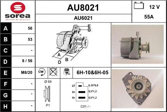 SNRA AU8021 - Генератор autospares.lv