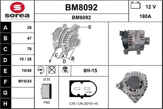 SNRA BM8092 - Генератор autospares.lv