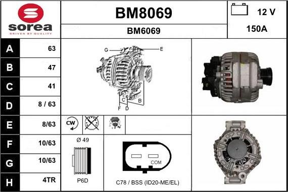 SNRA BM8069 - Генератор autospares.lv