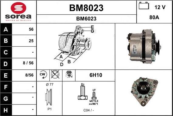 SNRA BM8023 - Генератор autospares.lv