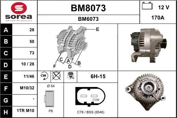 SNRA BM8073 - Генератор autospares.lv