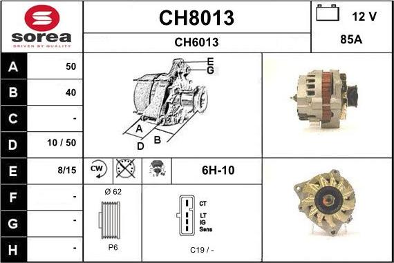 SNRA CH8013 - Генератор autospares.lv