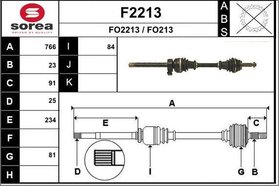 DA SILVA 6133T - Приводной вал autospares.lv