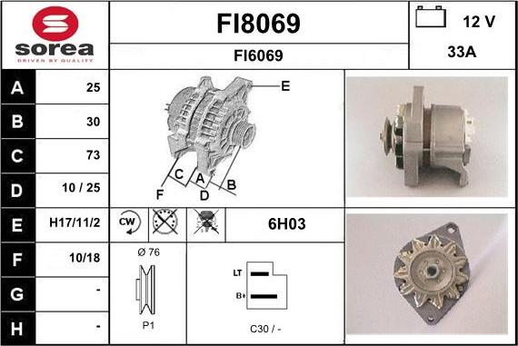 SNRA FI8069 - Генератор autospares.lv